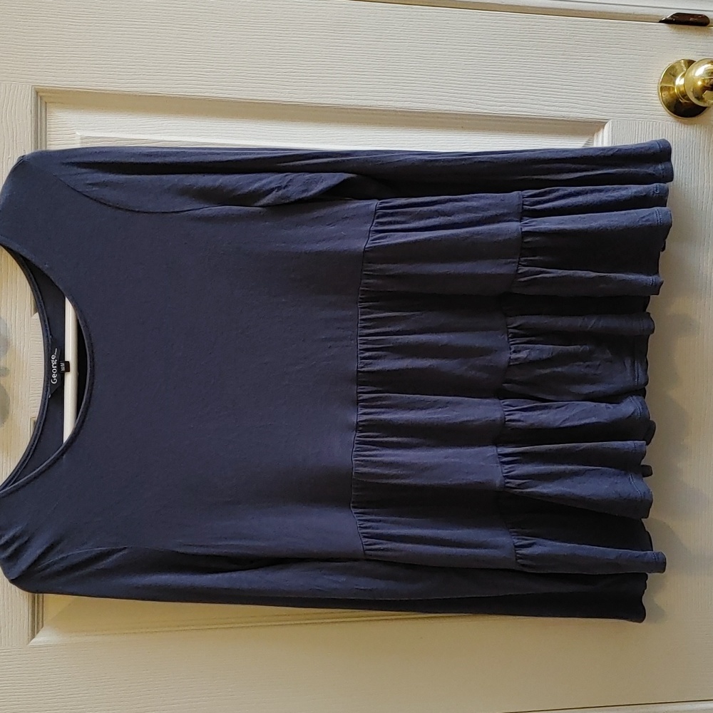 Ladies George size Medium Long Sleeve flounced T-shirt